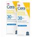 Cerave 100% Mineral Sunscreen Spf 30 | Face Sunscreen With Zinc Oxide & Titanium Dioxide For Sensitive Skin | 2.5 Fl Oz Pack Of 2