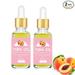 PURJKPU 2 Packs Natural Yoni Oil Feminine Wash Ph Balanced for Women Eliminates Vaginal Odor Soothes Ingrown Hair Moisturizing Vitamin E Body Essential Oils Feminine Care Peach 1 fl.oz