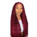 Curly HD Lace Front Wigs Human Hair 99J Burgundy Deep Wave Lace Frontal Wigs For Women 13x4 Transparent Lace Front Wigs