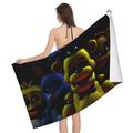 Five Nightat Freddy Bath Towel Ultra Soft Microfiber Quick-Drying Towel 32x52in Durable Super Absorbent Large Towel for Travel Swimming Camping Yoga Bathroom Bath Towel