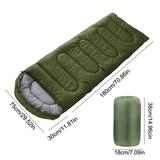 Cotton Sleeping Bag Envelope Sleeping Bag Ultralight Portable Sleeping Bag for 3 Season Outdoor Travel Camping Sleeping Bag