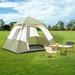 Ktaxon 6 Person Instant Cabin Tent for Outdoor Picnic Camping Friends Gathering Green