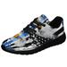 Back The Blue American Flag Eagle Shoes Women s Fashion Sneakers Tennis Running Shoes for Men Women Black Size 8