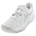 Asics Men`s GEL-Resolution 8 Tennis Shoes White and Pure Silver ( 13 White and Pure Silver )