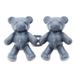 Deyared Bear Pants Button Tightener Cute Bear No-Sew Waist Button Jean Buttons Pins For Loose Jeans Waist Button No Sewing Required Waist Tighten Metal Waist Button Pin For Jeans on Clearance