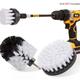 4Pack Drill Brush Power Scrubber Cleaning Brush Extended Long Attachment Set All Purpose Drill Scrub Brushes Kit for Grout, Floor, Tub, Shower, Tile, Bathroom and Kitchen Surface