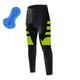 21Grams Men's Cycling Tights Bike Pants Bike Tights Winter Mountain Bike MTB Road Bike Cycling Sports Stripes 3D Pad Cycling Breathable Quick Dry Green Dark Green Polyester Spandex Clothing Apparel