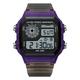 SANDA Men Digital Watch Fashion Casual Wristwatch Shock Resistant Stopwatch Alarm Clock Countdown Dual Display TPU Watch