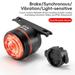 ROCKBROS Cycling Brake Sensing Rear Light Bike Smart Tail lights Touch Switch Waterproof Circular Ripple 400mAh 6 Modes