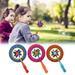 Windmill Bubble Wand Toy Bubble Stick Handheld Bubble Maker Manual Bubble Blower for Kids Children Boys Girls