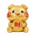 TISHITA Cute Piggy Bank Pig Figurine Decorative Storage Bottle Souvenir Festival Gift Animal Figurine Birthday Gift Jar for Kids Boys golden