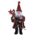 ETOSHOPY Christmas Figure Standing Plush Santa Claus with Kerosene Lamp Home Decor Christmas Doll Decoration Ornament 22cm