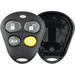 KeylessOption Keyless Entry Remote Control Starter Car Key Fob Case Shell Outer Cover Button Pads For Viper Automate Alarms