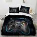 Cool Gamepad Bedding Bed Set Twin Full Queen King Size Novelty Game Controller Printed 1 Duvet Cover with 2 Pillow Cases for Fans