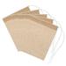 Hemoton 300pcs Disposable Tea Filter Bags Coffee Filter Tea Making Bag Packaging Bag (Light Brown)