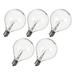 5pcs 25WElectric Diffuser Oil Bulb Dimmable Lamp Scent Diffuser LED Bulb Vintage Filament Bulb Waterproof Clear Globe Light Bulbs G50 E12 120V