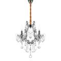 K9 Crystal Chandeliers Lighting 4 Lights Crystal Ceiling Lamp Home Decoration Silver