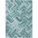 Addison Rugs Chantille ACN630 Teal 5 x 7 6 Indoor Outdoor Area Rug Easy Clean Machine Washable Non Shedding Bedroom Living Room Dining Room Kitchen Patio Rug