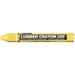 Markal 200 Lumber Crayon Economical Wax Based Marker 1/2 Hex 4-5/8 Length Yellow (Pack of 12)