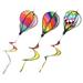 Colorful Wind Stripe Ornament 3 Pcs Garden Decorations Hot Air Balloon Hanging Cloth