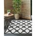 Unique Loom X Outdoor Modern Rug 12 0 x 12 0 Square Black and White