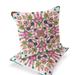 Set of Two 16 X 16 Pink Blown Seam Paisley Indoor Outdoor Throw Pillow