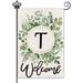 HGUAN Beauty Monogram Letter D Fall Garden Flag Small Vertical Double sided Personalized Letter Garden Flag Fall Courtyard House Welcome Flag Beautiful Flowers Elegant Black