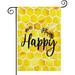 HGUAN Bee Happy Garden Flag Double Sided Vertical House Flags Watercolor Honeycomb Summer Farmhouse Outside Decoration Yard Lawn Outdoor Decor