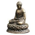 Buddha Statue Ornament Decor Asian Chinese Consecration Brass