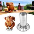 Stainless Steel Beer Can Chicken Stand - Perfect for Grilling or Oven Roasting