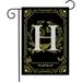 HGUAN Monogram G Garden Flag Initial Outdoor Flags Letter G Flags for Front Yard Porch Lawn Outside Seasonal Garden Flags Double Sided