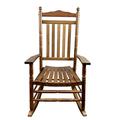 Hassch Outdoor Rocking Chair All Weather Resistant Rocking Chair for Porch Oversized Patio Rocker Chair for Adult Outdoor Rockers for Garden Lawn (Oak)