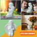 HTHJSCO Angels Resin Garden Statue Figurine Indoor Outdoor Home Garden Decoration Adorable Angel Sculpture Memorial Statue