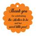 100 PCS Baby Shower Favors Gift Paper Hang Tags- Ã‚ Thank You For Celebrating The Mother To Be & Her Sweet Little Pea!