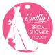 100 PCS Customized Bridal Shower Favor Tags Personalized Bridal Shower Gift Paper Tags