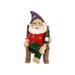 Wanwan Artistic Gnome Statue Anti-fade Resin Weather-resistant Rocking Chair Gnome Figurine Garden Supplies