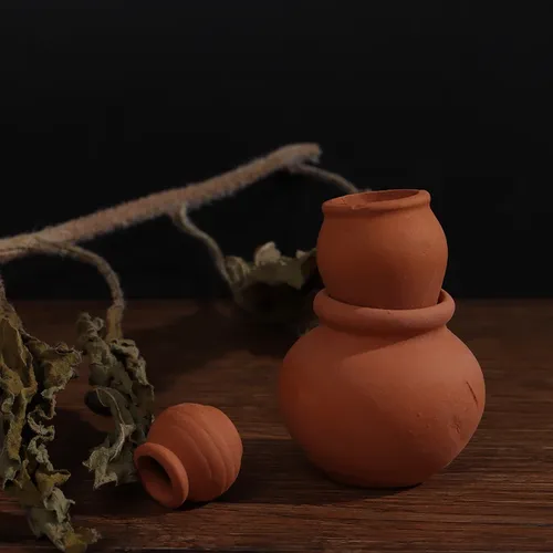 Antike Puppenhaus Miniaturen Dekora Vase Mini Terrakotta Blumen Topf DIY Puppenhaus