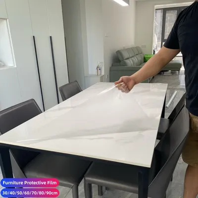 3mil Möbels chutz folie kratz fest glänzend hd transparent selbst klebend Aufkleber Tisch Image
