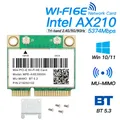 5374Mbps WiFi 6E Für AX210 Mini PCI-E Netzwerk WiFi Karte MU-MIMO 2 4G/5Ghz/6Ghz 802 11 AX