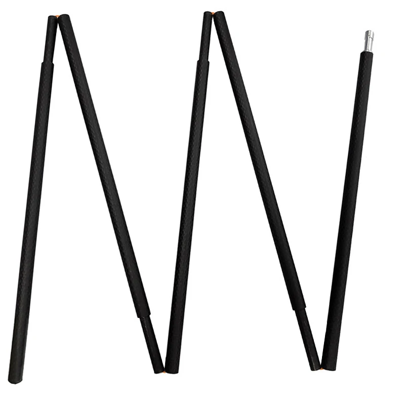 72 Gramm 125 cm 3F Lanshan2 Carbon Fiber Ultralight Pyramid Zelt Double A Zelt Gerade Zeltstange Image
