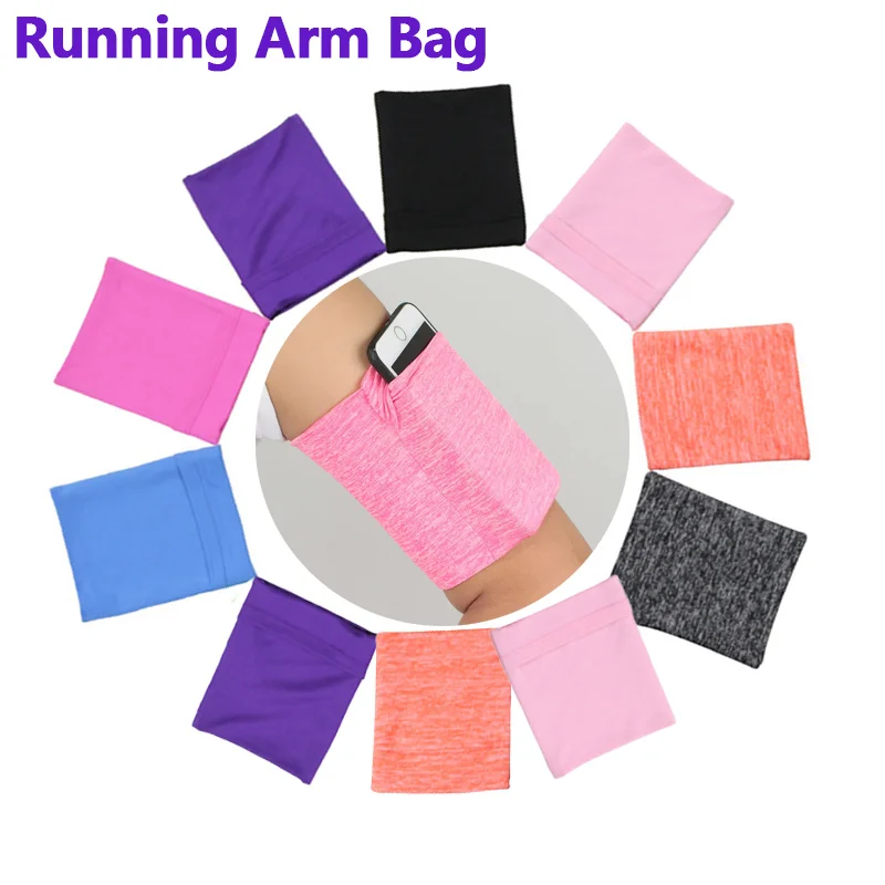 Lauf Arm Tasche Sport Handy Armband Tasche Hohe-elastizität Sport Tasche Fitness Lauf Gym Taschen Tragbare Ausrüstung Unisex Image