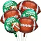 6-teiliges Set Luftballons Super Bowl Rugby American Football Themen artikel zum Spieltag