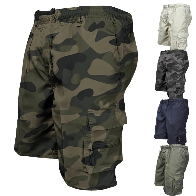 Mode Herren Militär Cargo Shorts Herren taktische Hosen lässig Big Pocket Sport Hosen Cargo Panels Hosen plus Größe für Männer Image