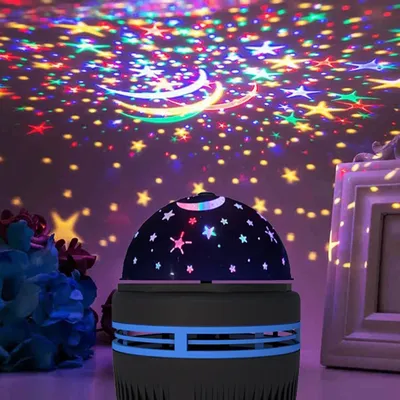 Bunte Sternenhimmel Projektorlampe Rotierende magische Kugel Led Nachtlicht Galaxy Projektor Dekor Lampe RGB Mondlicht Kinder Geschenklampe