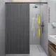 Klappbare Duschvorhang-Teleskops tange mit doppelseitigem Magnet-Saug-Toiletten deckel vorhang ohne