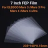 5 Stück 7 Zoll FEP Film 235x160x0 15mm Für ELEGOO Mars 3 Mars 3 Pro Mars 4 Mars 4 ultra 3D-Drucker