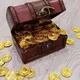 50 stücke Plastik piraten goldmünze Schatz münzen Halloween Kinder geburtstags feier dekoration