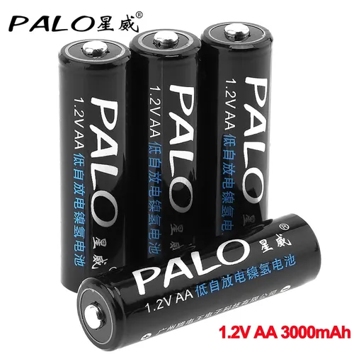 PALO 1 2 v AA batterie 3000 mAh AA Akku NI-MH AA batterien für Uhren computer spielzeug maus