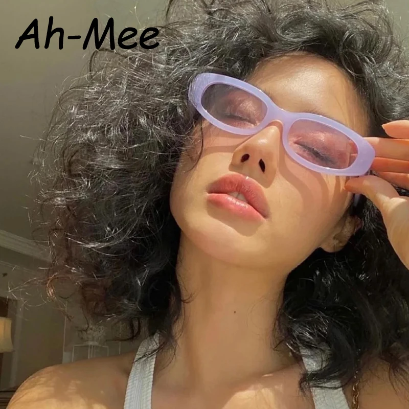 Neue Polygon Sonnenbrille Frau Mode schwarz kleinen Rahmen Brillen Vintage Sonnenbrille weibliche Farben ovale Farbverlauf oculos de sol Image