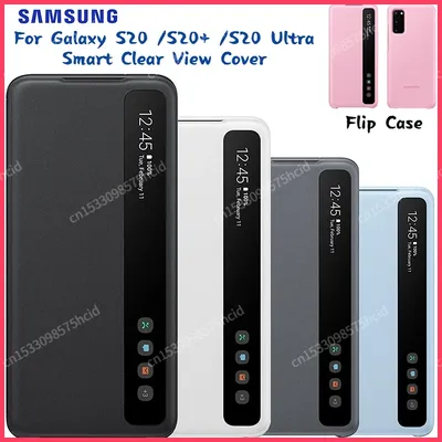 Original Samsung Spiegel klar S-View Cover Handy hülle für Samsung Galaxy S20 S20 S20Ultra S20 Ultra